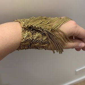 Gold-tone Fringe bracelet